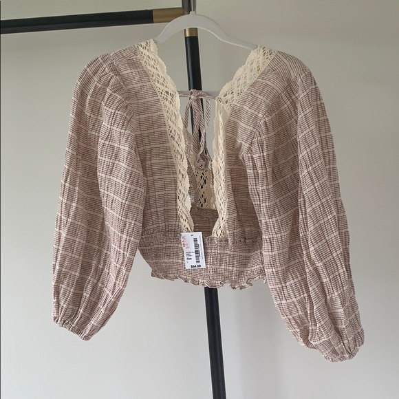 NWT boho long sleeve shirt south moon under - Picture 2 of 4